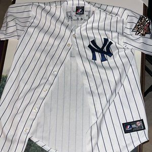 Vintage New York Yankees Derek Jeter Jersey 2009 World Series Champs YOUTH Large